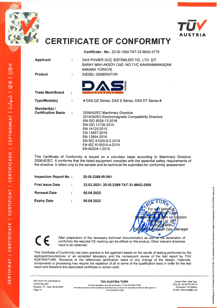 Document CE - Das Power